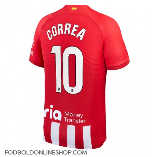 Atletico Madrid Angel Correa #10 Hjemmebanetrøje 2023-24 Kortærmet